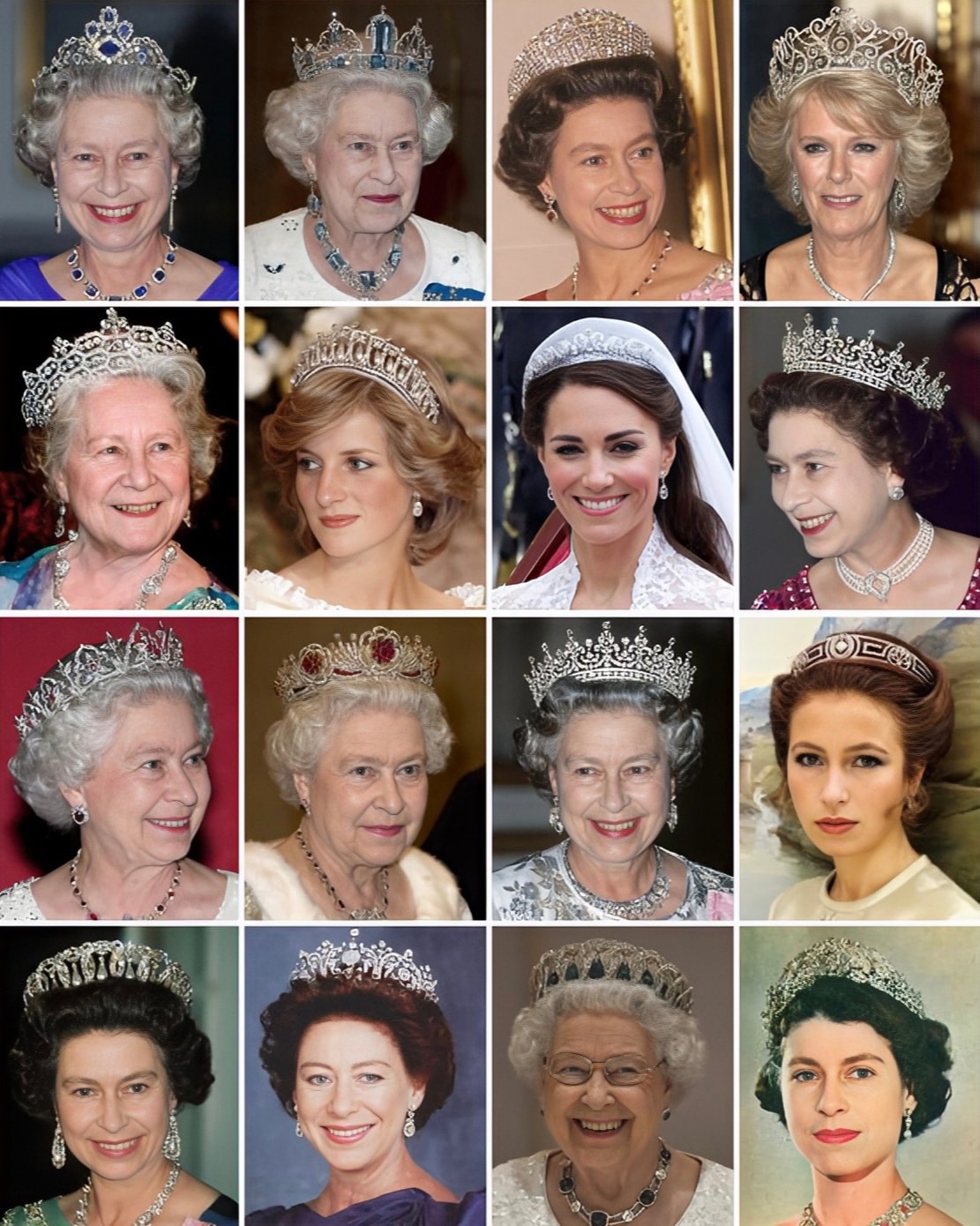 British - A series of portraits of British royals with magnificent ...