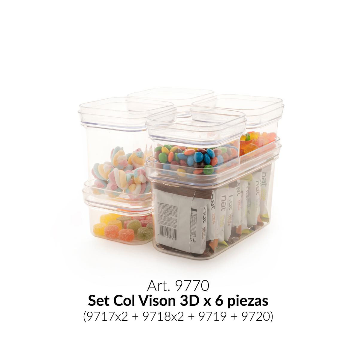 ¡Kit de Contenedores Col Vision 3D!... - Colombraro plásticos