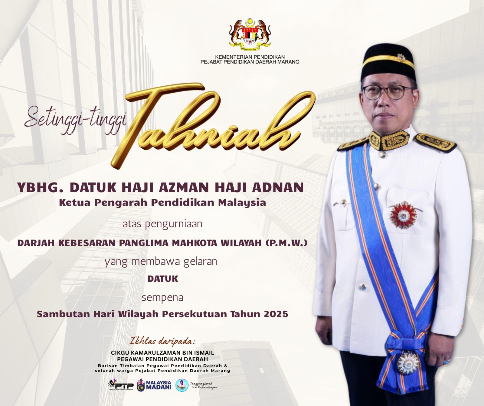 Setinggi-tinggi tahniah... - Pejabat Pendidikan Daerah Marang | Facebook