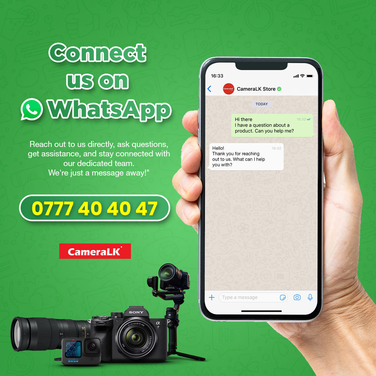 CameraLK Store - Connect us on WhatsApp 📲 💬 📣 We're... | Facebook