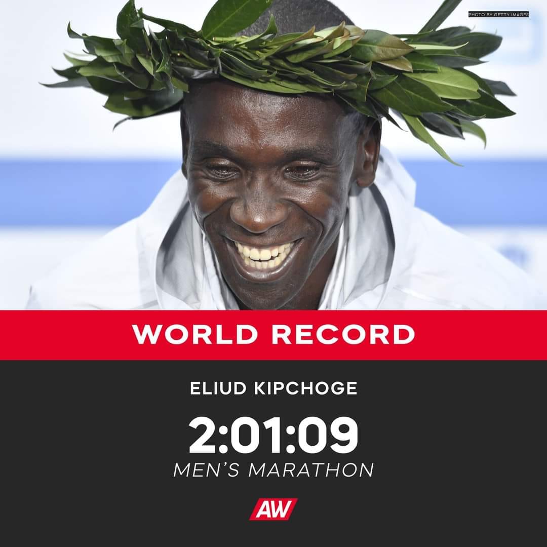 Eliud Kipchoge Beats His Own Marathon World Record By 30 Seconds – TPKGJ