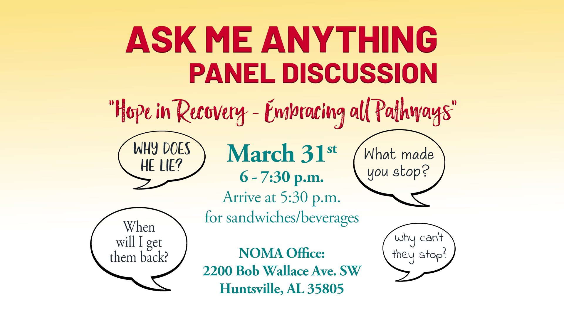 Panel Discussion Hope in Recovery