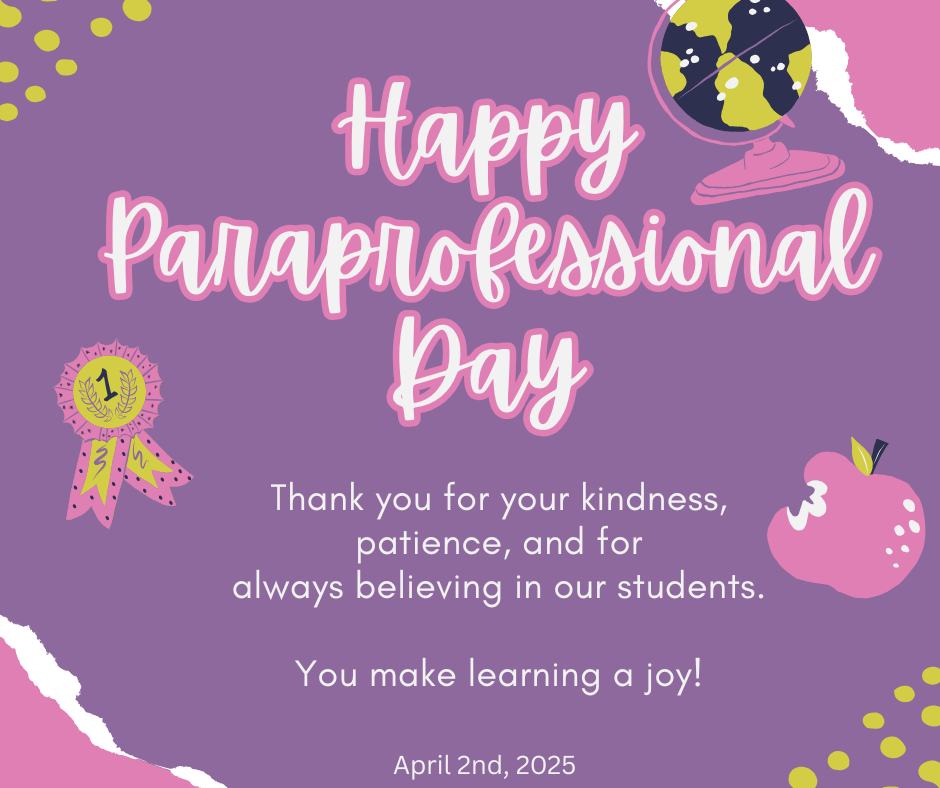 NISEC - A HUGE shout out to all paraprofessionals! They dedicate their ...