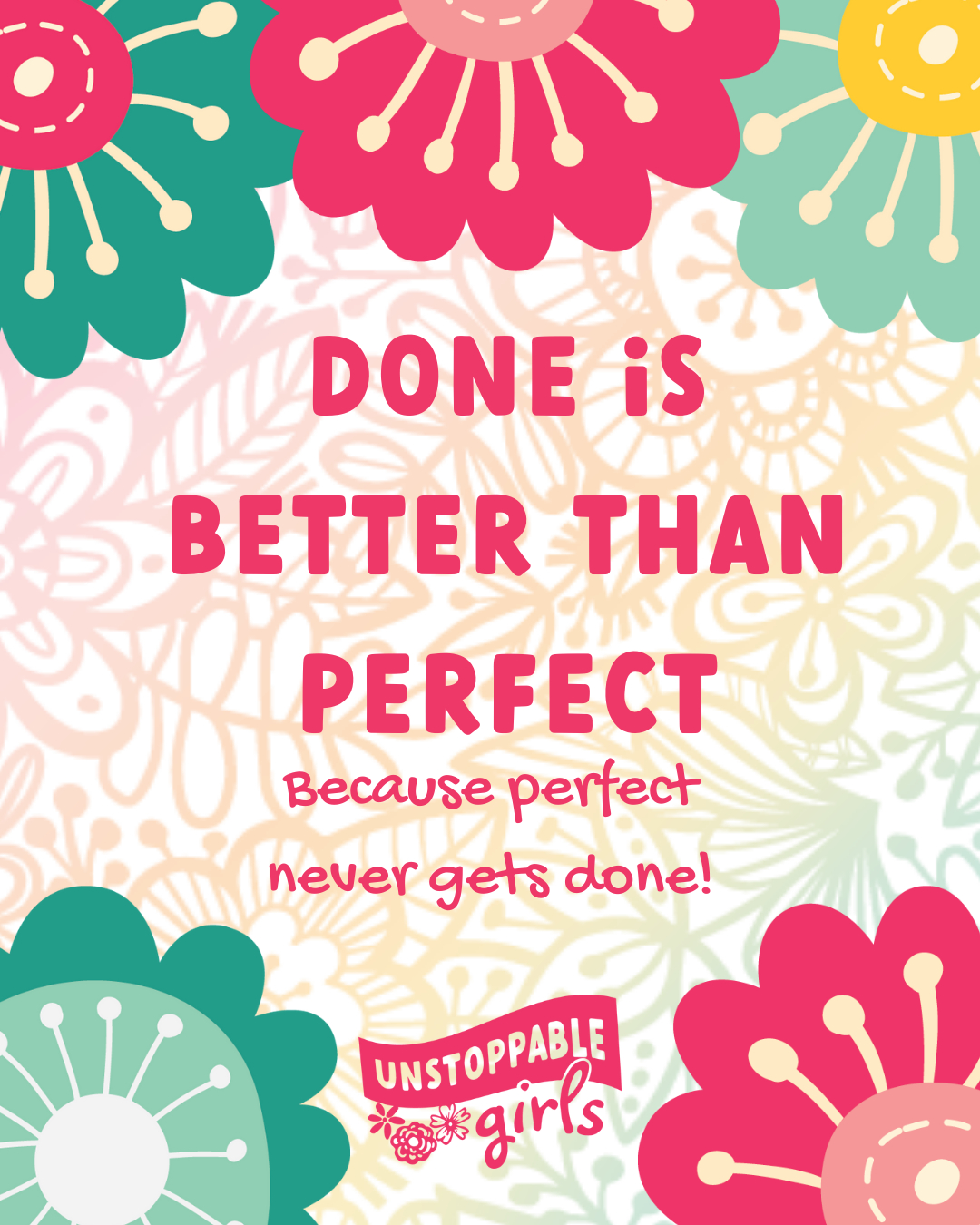 Unstoppable - 🌟 Perfectionism can hold you back more than failure. 🌟 ...