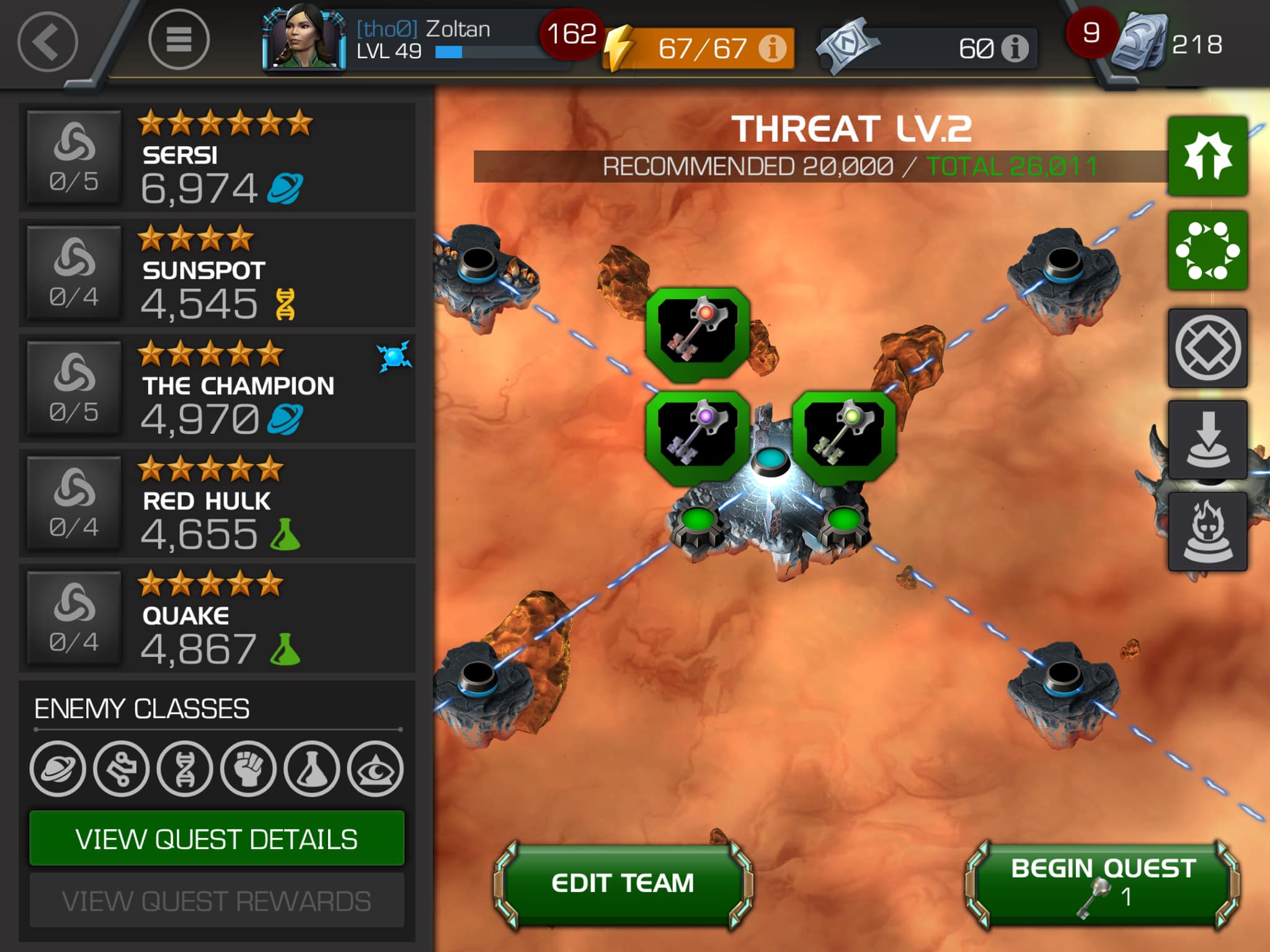 Can't find the green button to start zone 4?