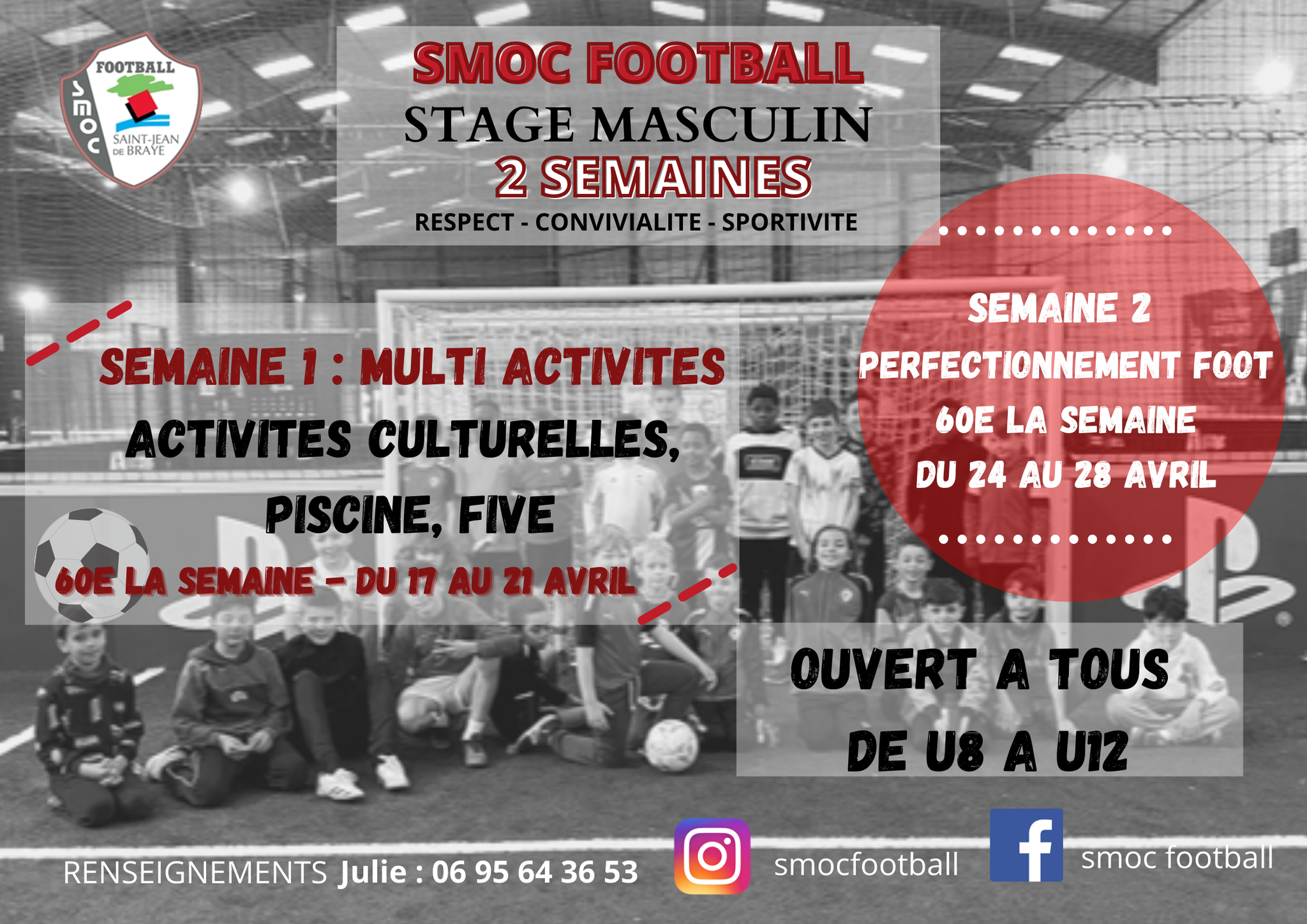 SMOC Football - 🔴⚫LES STAGES SONT DE RETOUR !! 🔴⚫ Les... | Facebook
