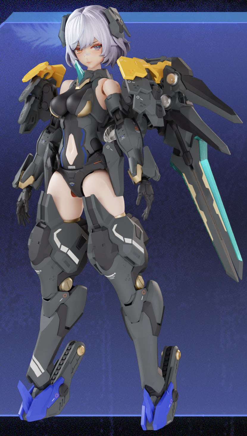 Kai Tian Ji Chuang 1/12 Mecha Angel: BLACK SWAN-ELYSIA Action