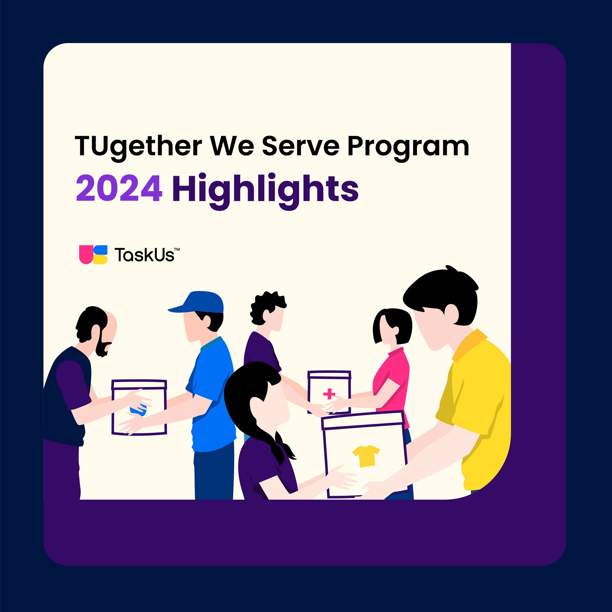 TaskUs - Our goal for 2024: 10,000 volunteer hours. We... | Facebook