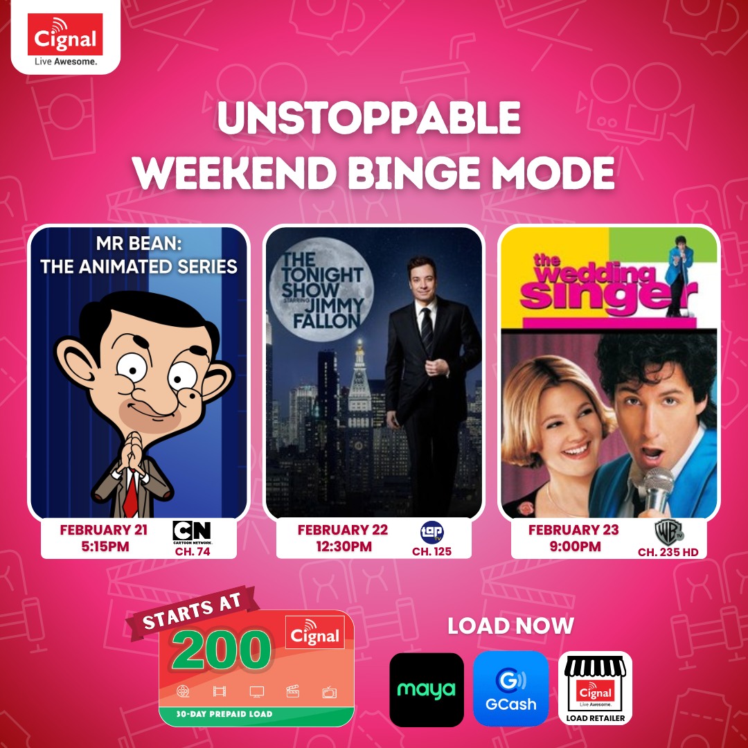 Cignal TV - No plans for the weekend yet? 🤔 Settle in and...