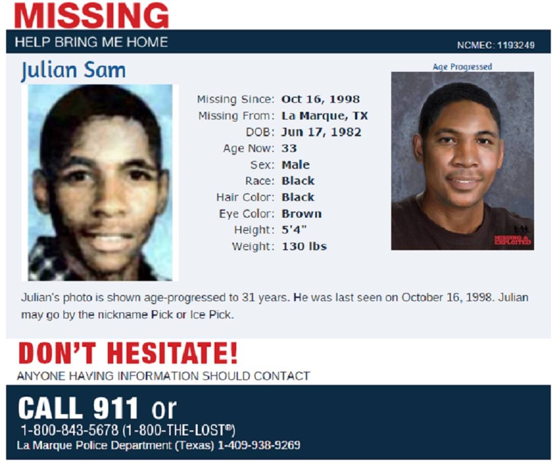 Help Find Julian Sam