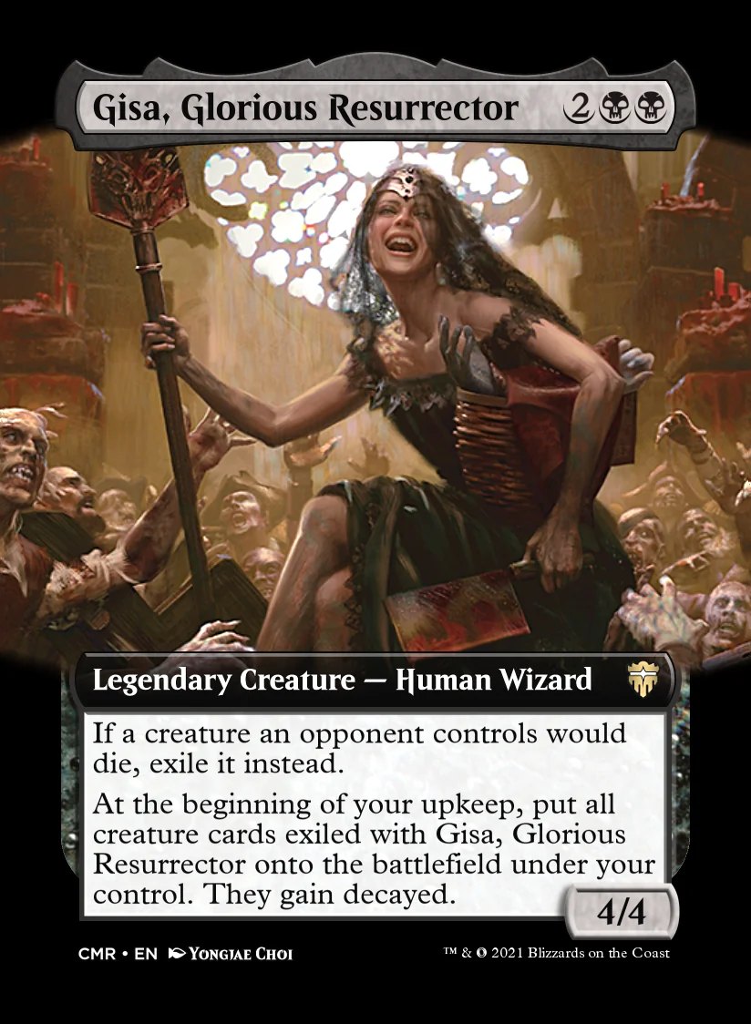 mtg gisa cards Magic The Gathering - Commander Masters 4/4 Illustrated by Yongjae Choi. Gisa, Glorious Resurrector MTG -