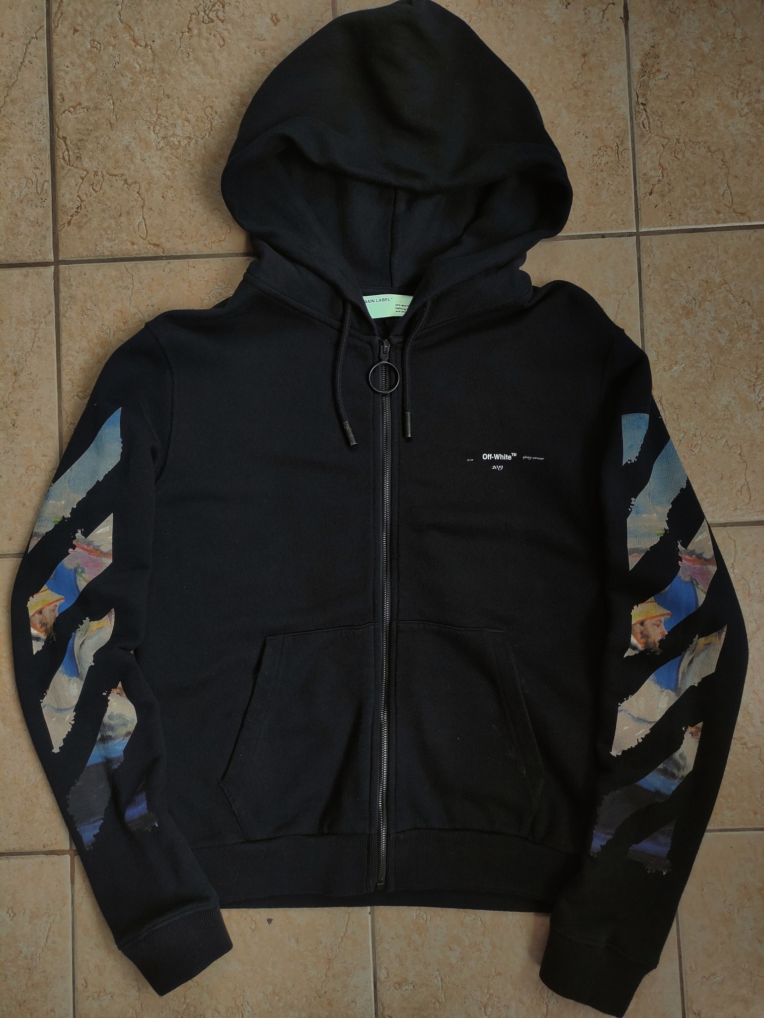 SOLD Off-White SS19 Virgil Abloh Impressionism Monet arrow zipped 