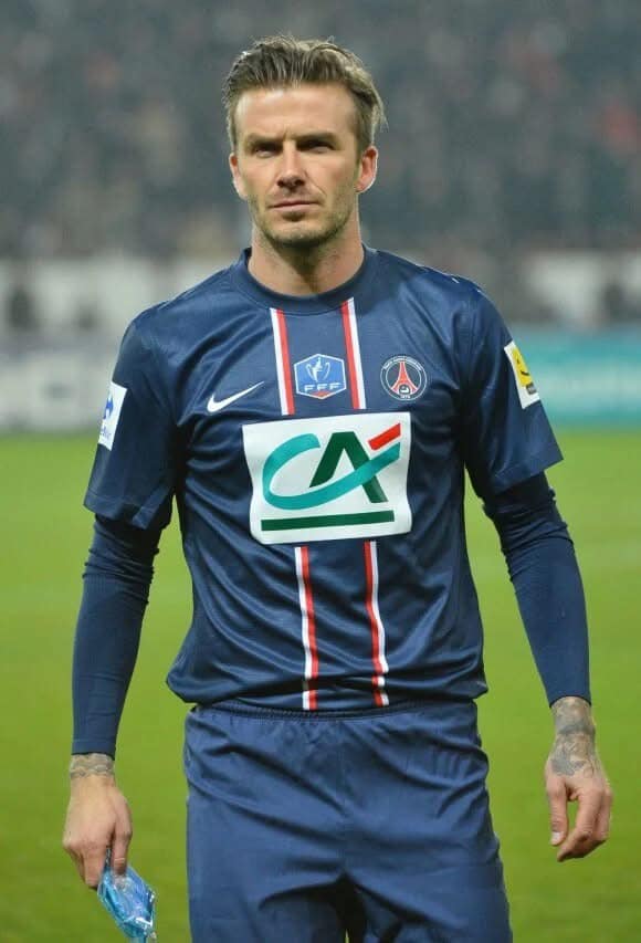 Maillot De Foot PSG David Beckham - Taille S, Bleu, Occasion