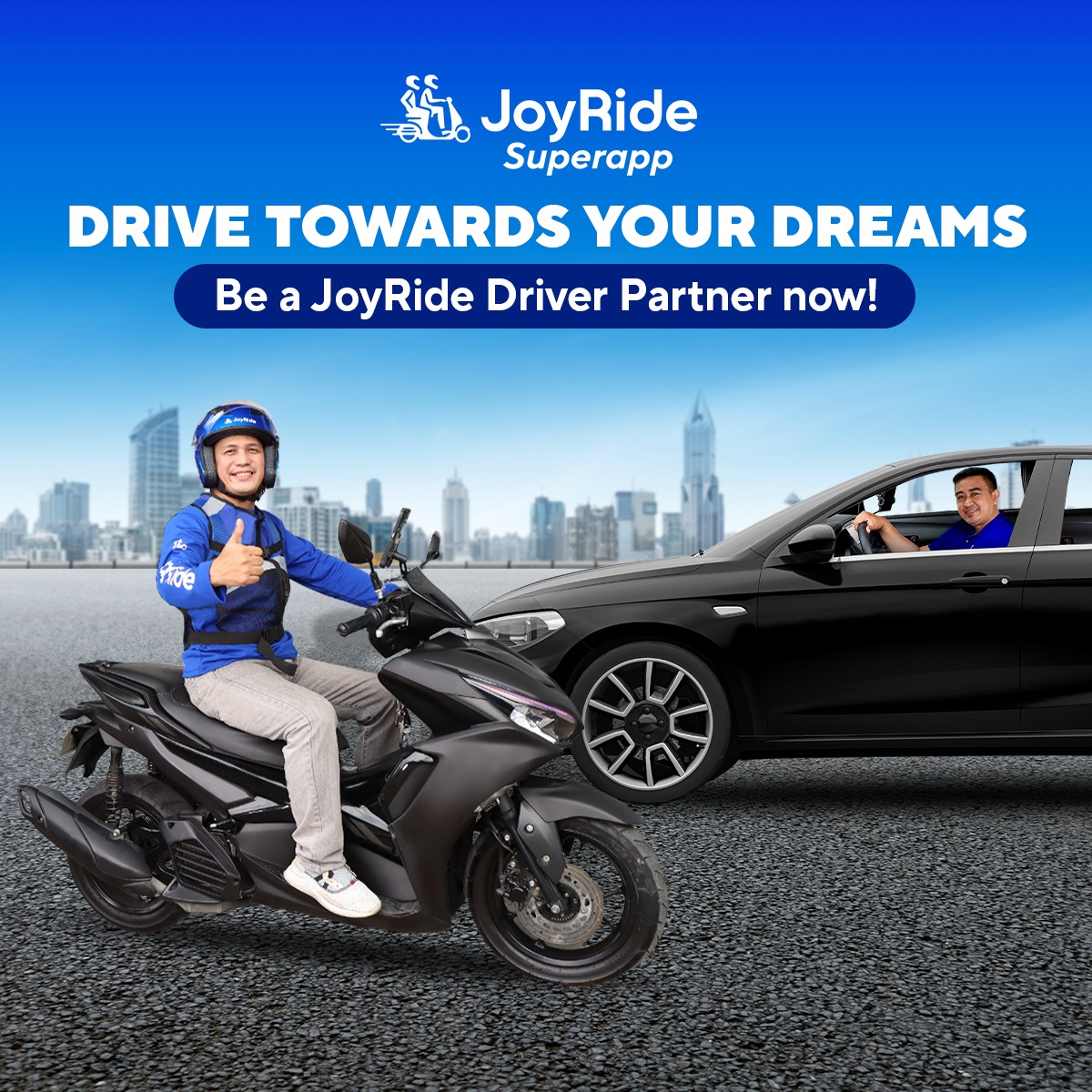 Sa JoyRide, mas madali mo nang... - JoyRide Superapp