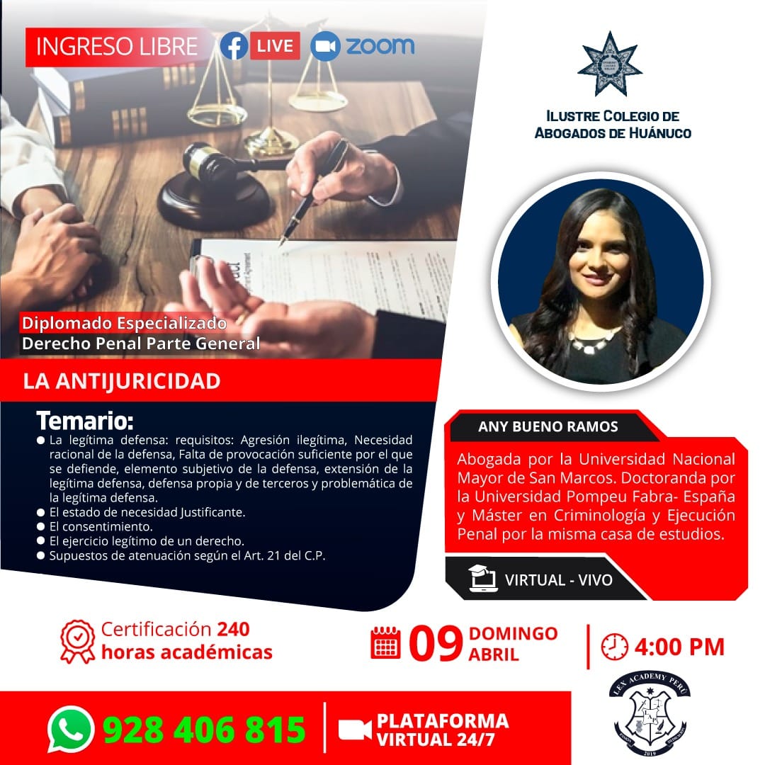 LEX - 📗 *DIPLOMADO ESPECIALIZADO EN DERECHO PENAL PARTE GENERAL* 📶 ...