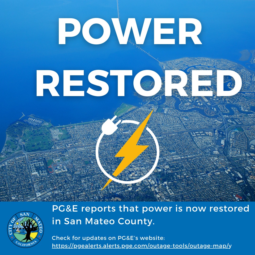 The City - PG&E reports that power is now restored in San Mateo County ...
