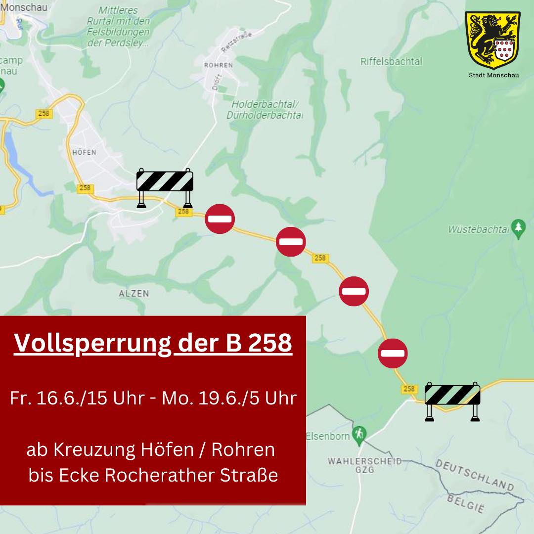 Vollsperrung B 247 Heute