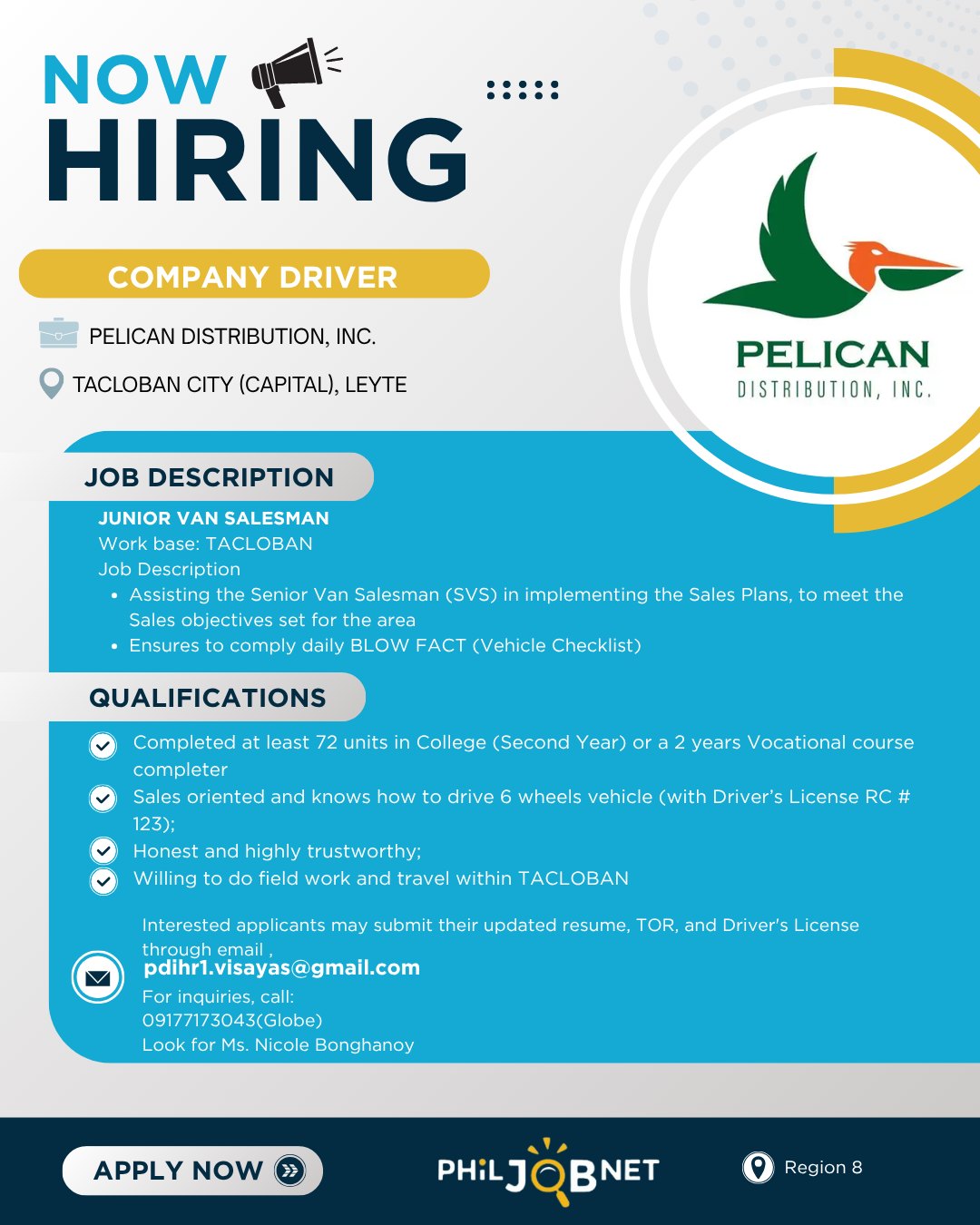 Philjobnet RO8 | Tacloban City