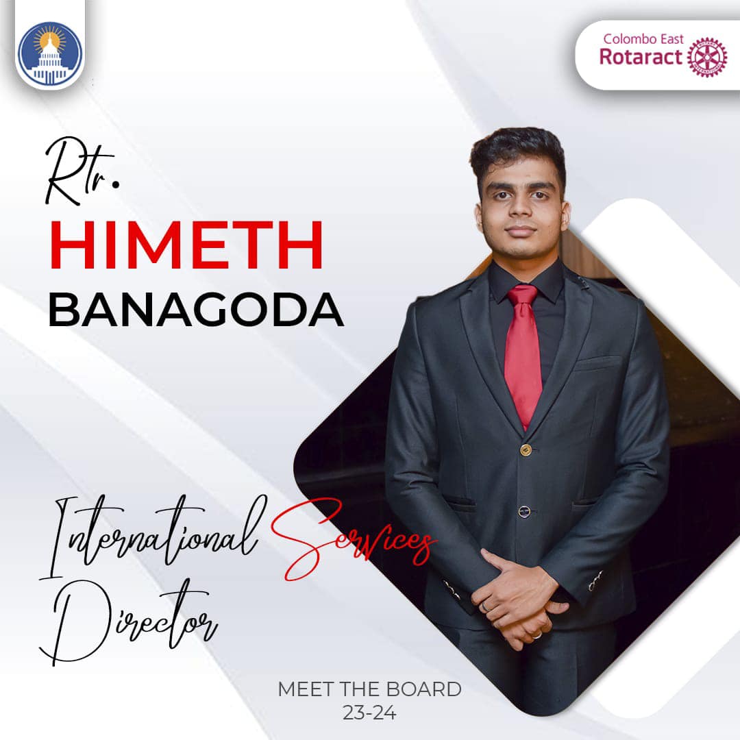 Introducing Himeth... - Rotaract Club of Colombo East | Facebook