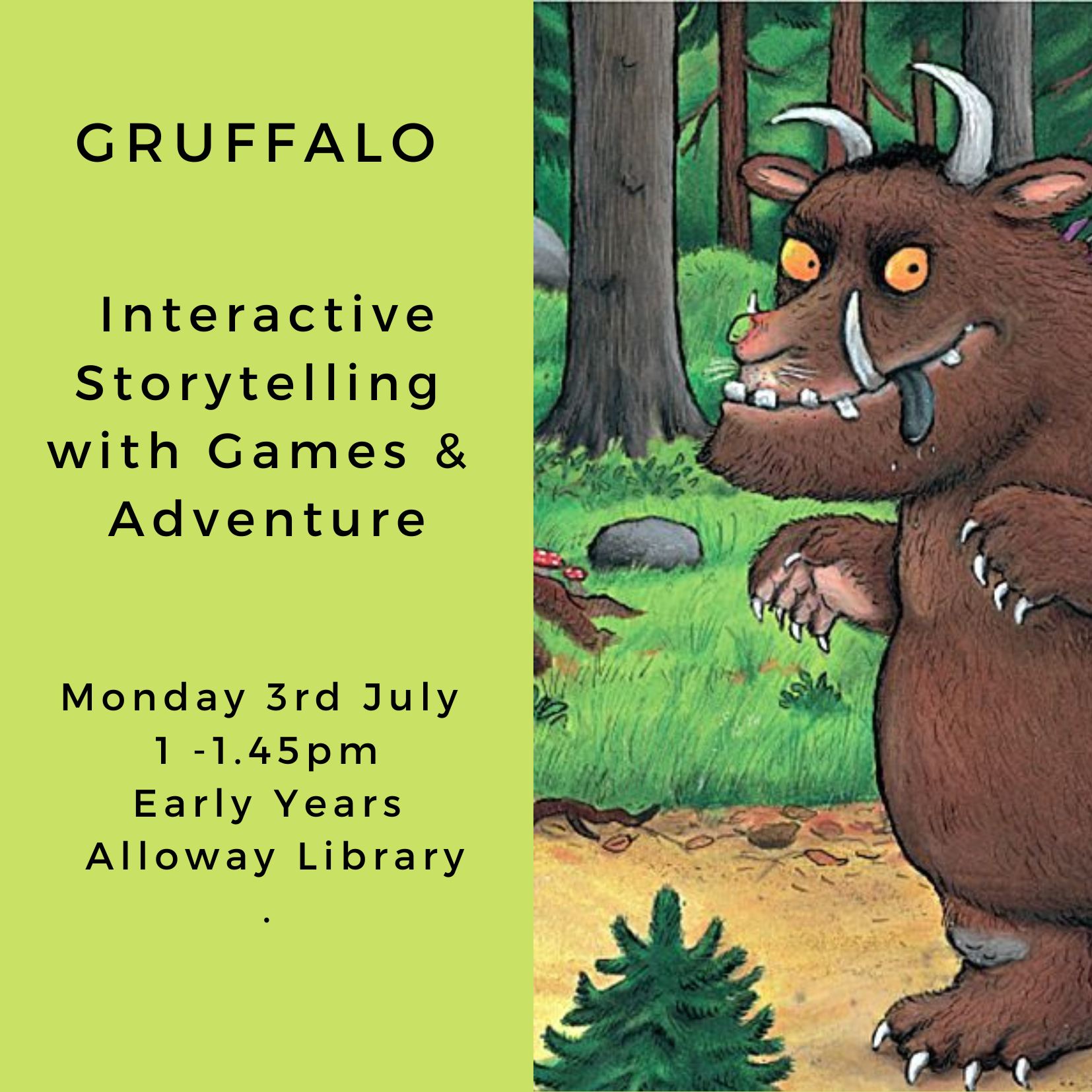 !! The Gruffalo is now fully... - South Ayrshire Libraries | Facebook