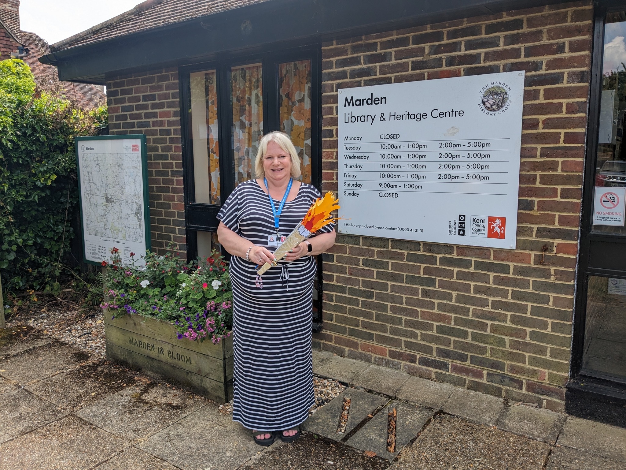 Our torch jumps into Marden to... - Maidstone Libraries