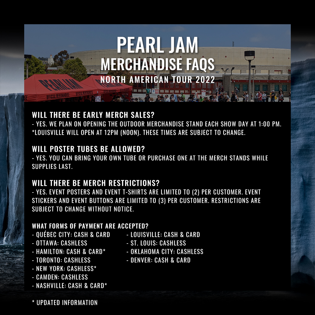 The Pearl Jam 2022 North American tour starts in less than one