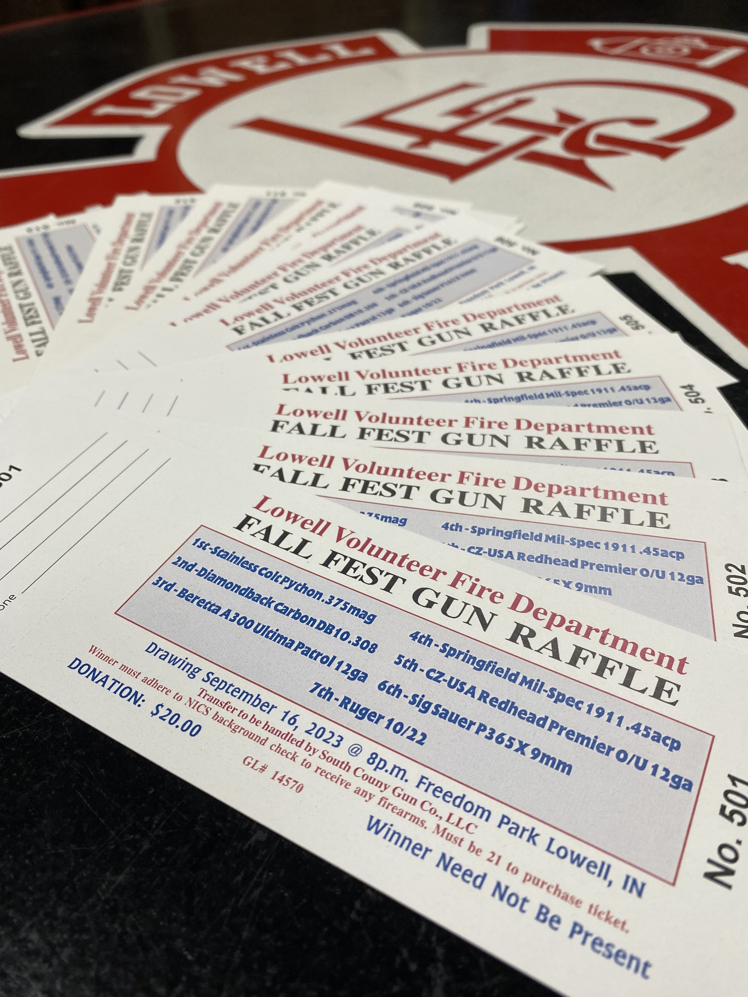 The LVFD Annual raffle is... - Lowell Indiana Fire Department