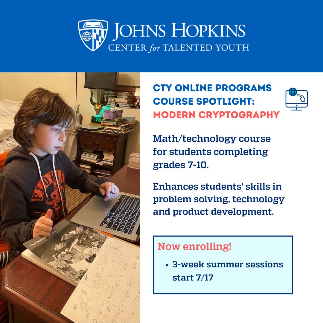 🖥️ Online Course... - Johns Hopkins Center for Talented Youth