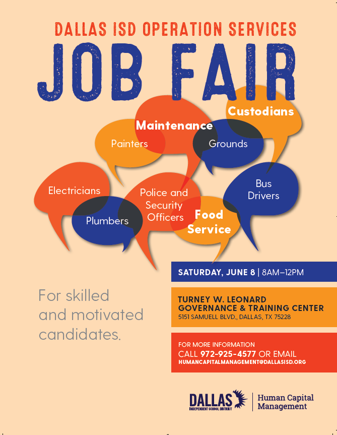 Dallas ISD Food Dallas ISD Operation Services is hosting...