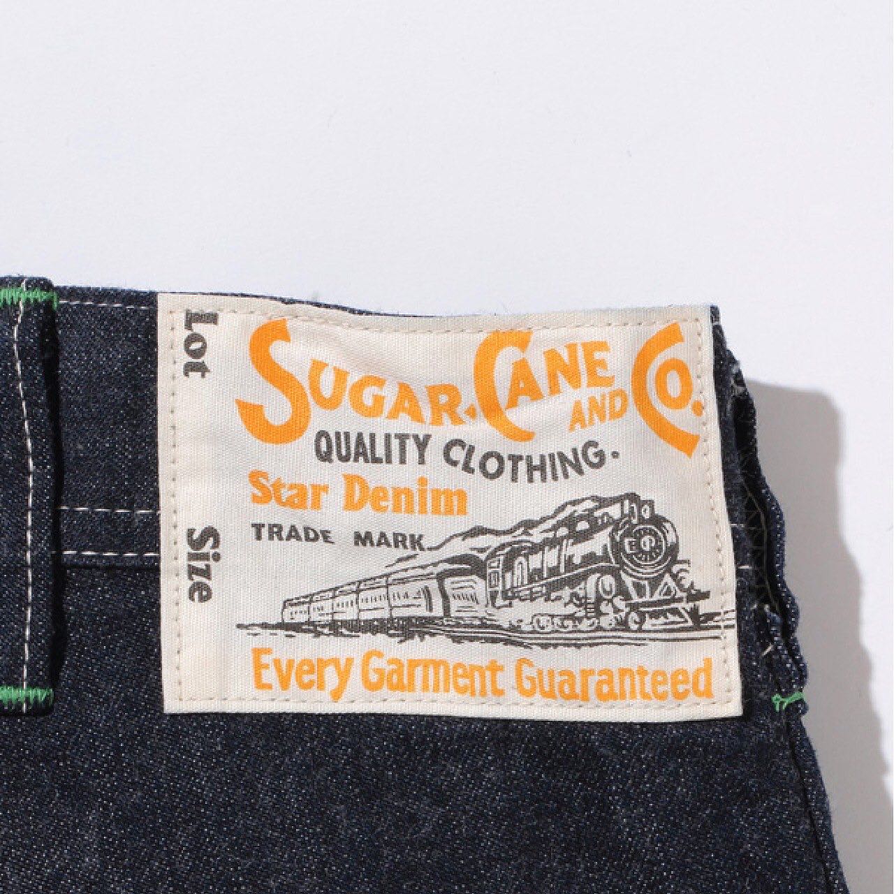 Sugar Cane & Co. blue denim work pants made in Japan