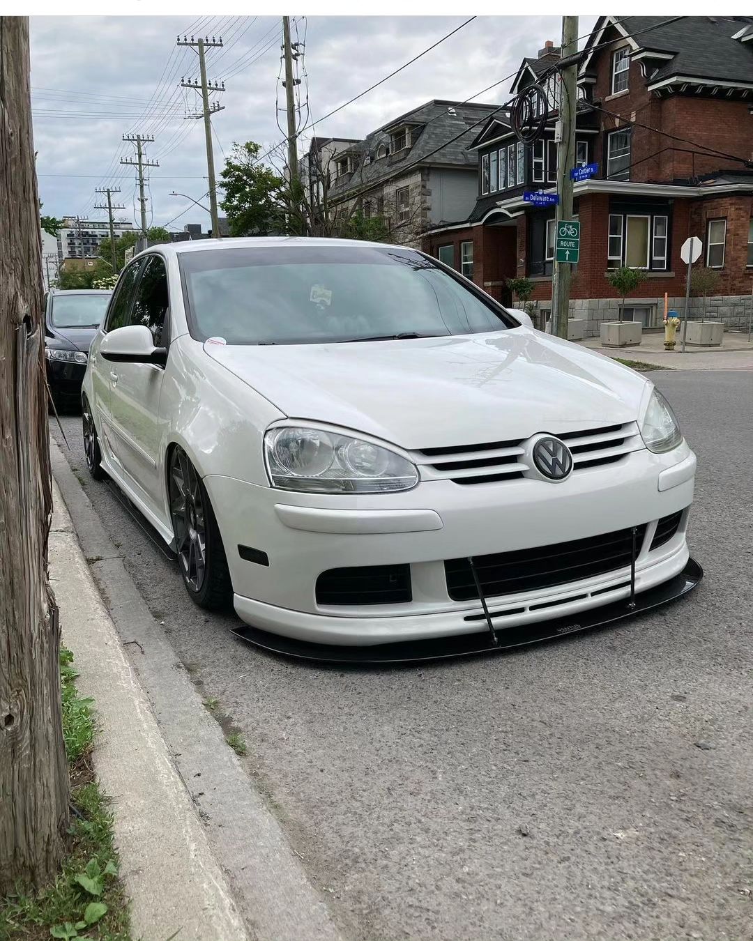 VW rabbit mk5 front wind splitter... - Ventus Autoworks