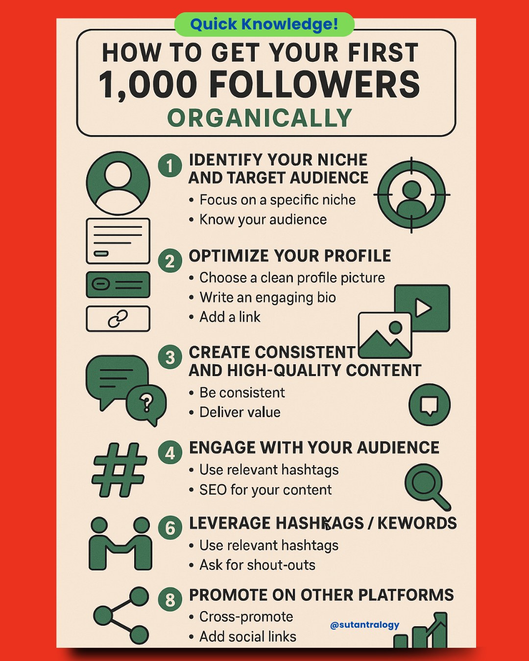 Sutantralogy - 🚀 How to Get Your First 1,000 Followers... | Facebook