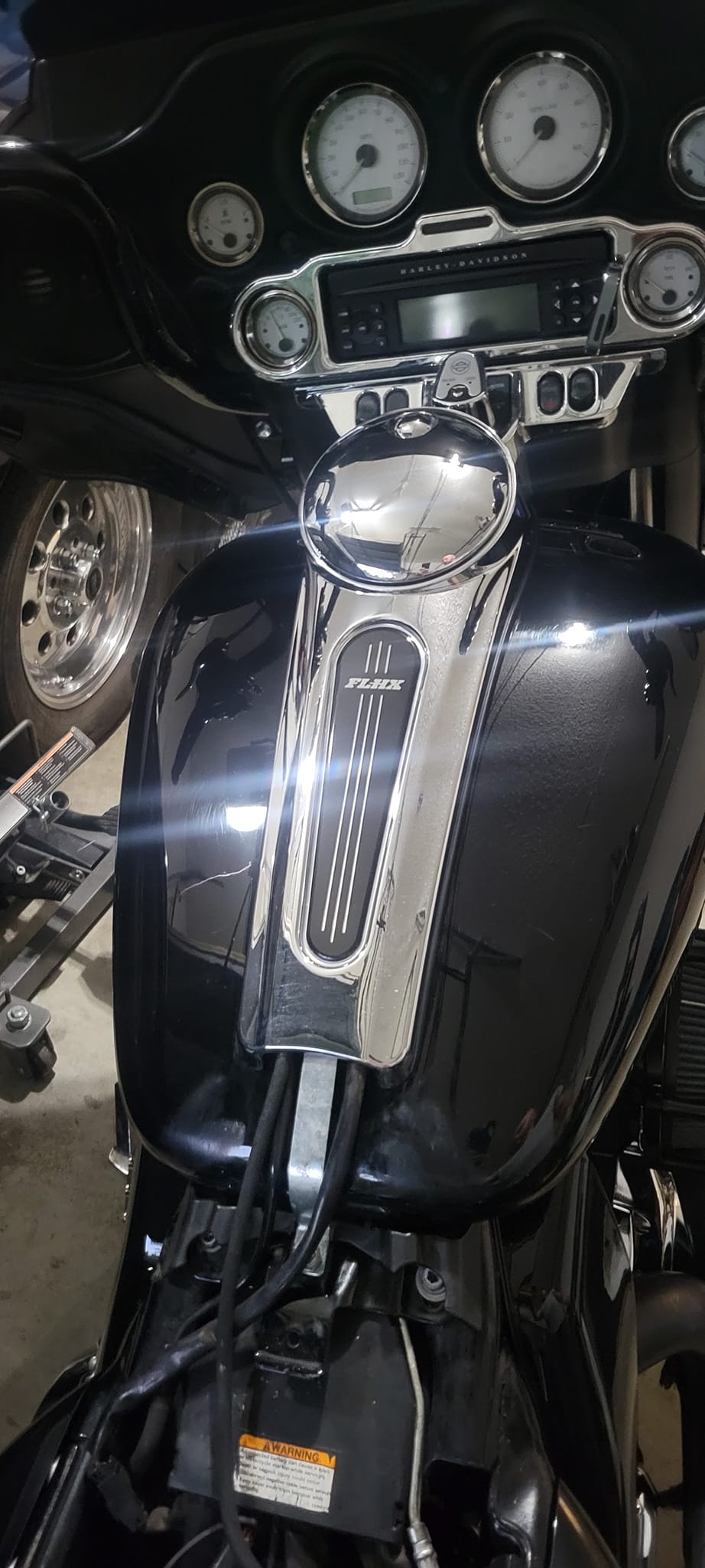 Harley Davidson Batwing Inner Fairing Media Door Cover – Flat Black For 2014-2023 Touring Models (Used)