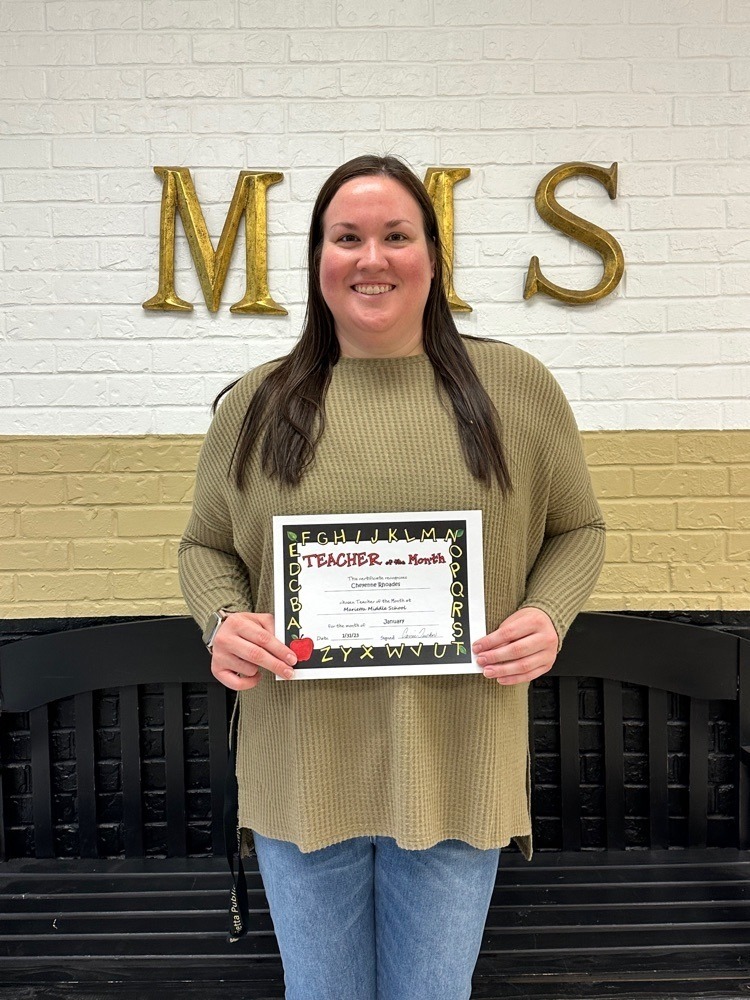 Congratulations to the January... - Marietta Public Schools | Facebook