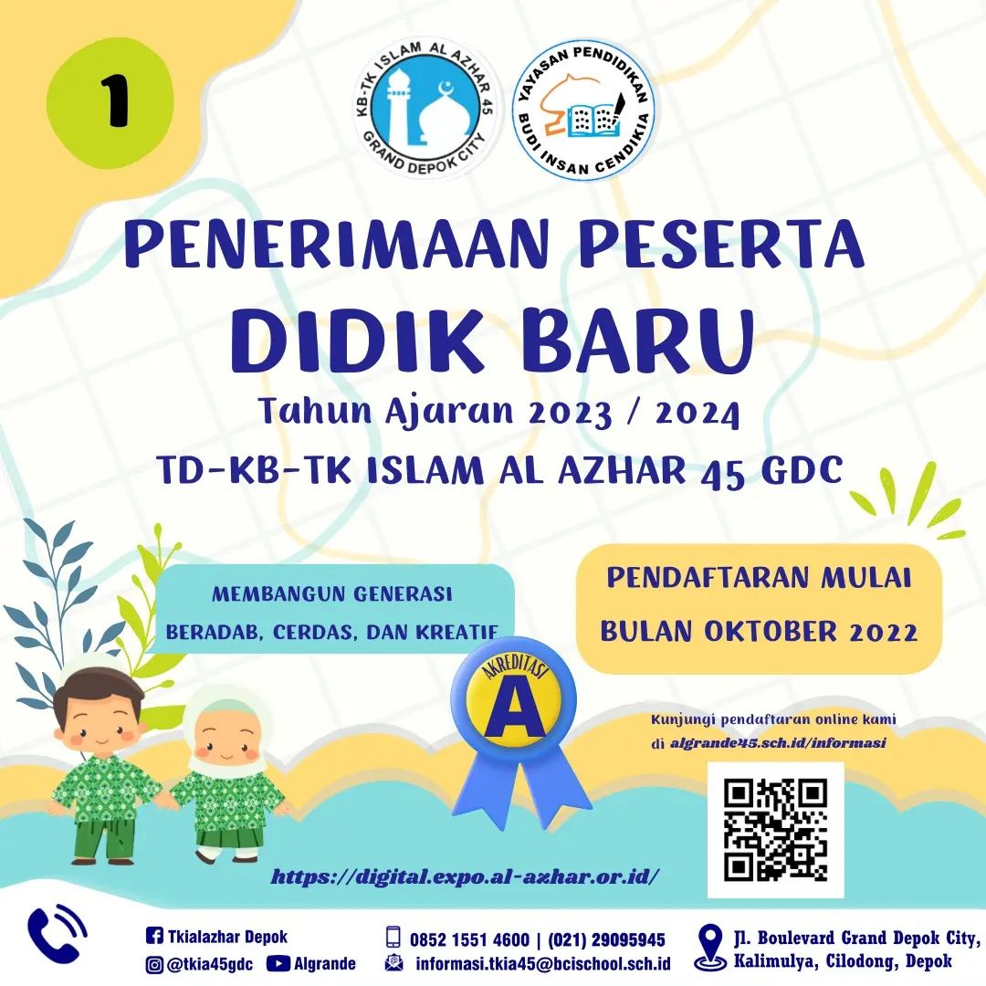 PENERIMAAN... - Toddler-KB-TK Islam Al Azhar 45 GDC