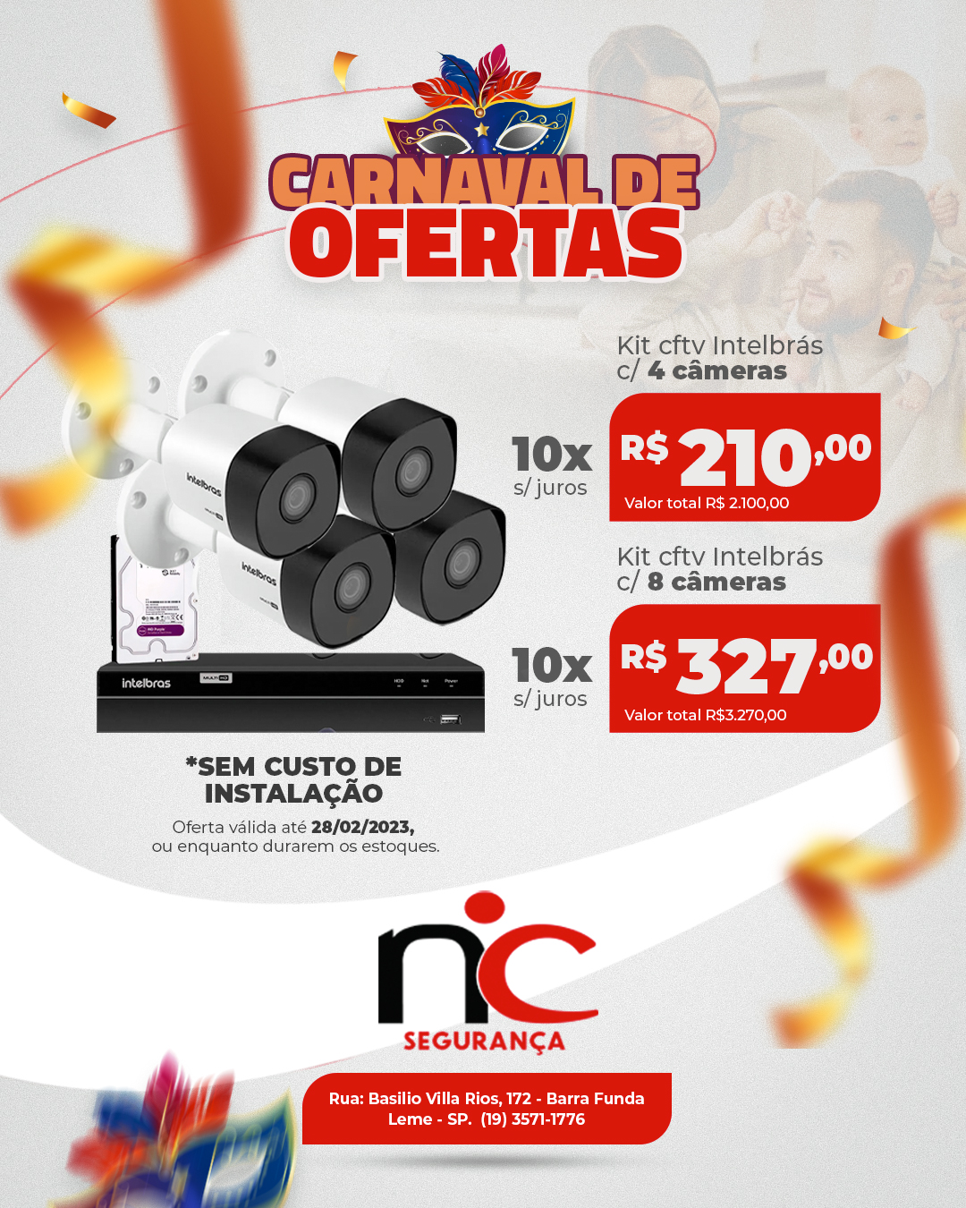 NC - 🥳🥳🟥 CARNAVAL DE OFERTAS 🟥🥳🥳 A N.C Segurança quer deixar sua casa ...