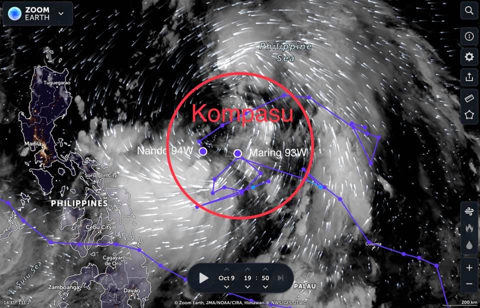 ♦️ TROPICAL STORM KOMPASU... - Tropical Cyclones Worldwide