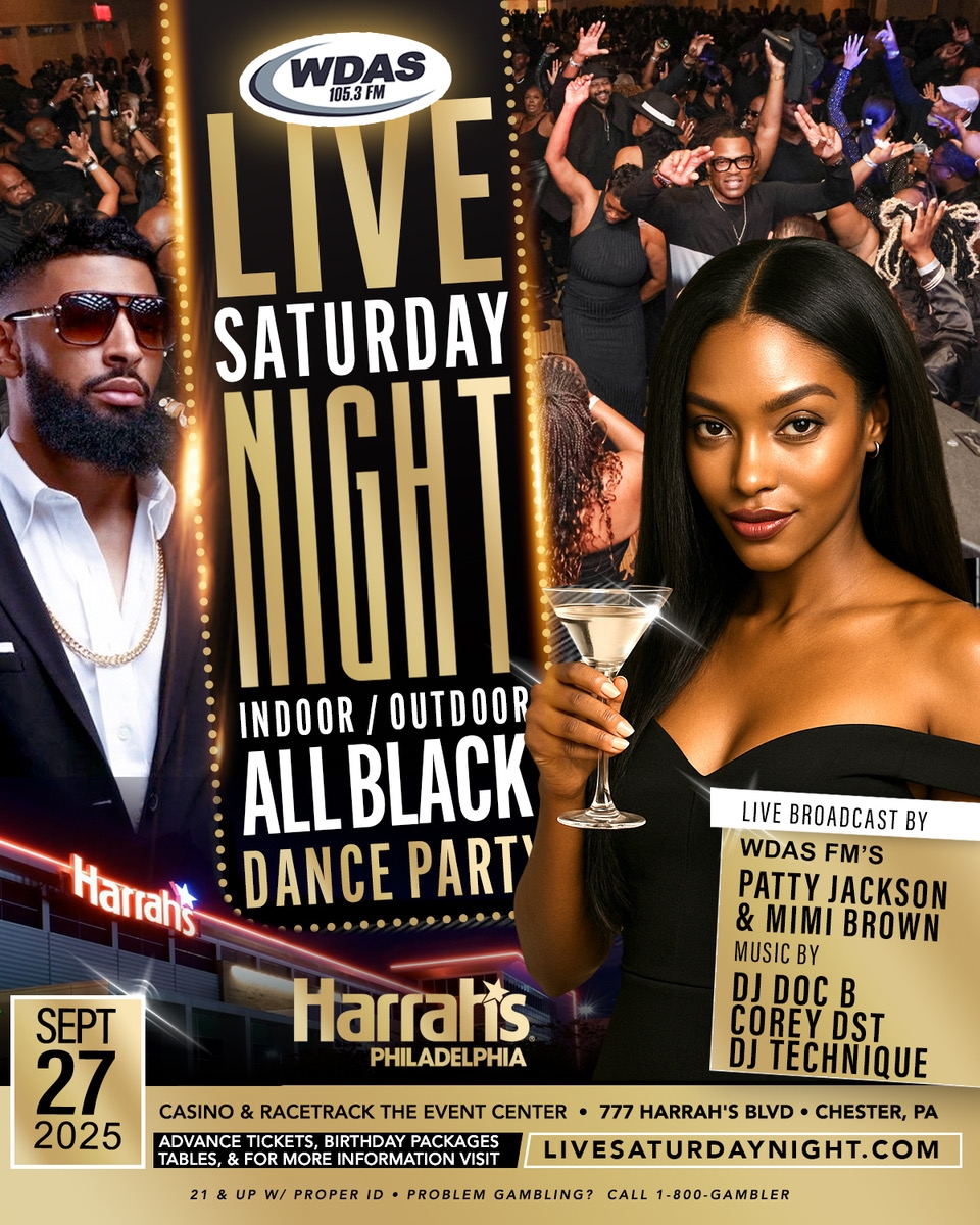 Saturday Oct 5 at Harrah's Casino in Chester. It's the WDAS FM Philly ...