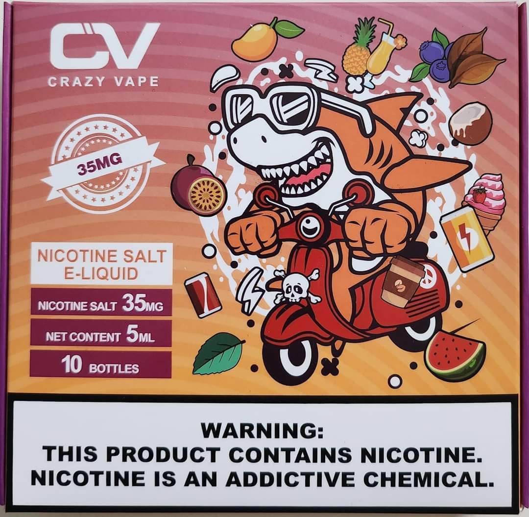 crazy vape flavors JUICE 3,5% SALT NICOTINE E-LIQUID 5ML×10ш=50ML -MangoSlush 🥭 -RedBull 🔴🔵 -Blueberry Pop Tobacco, 🫐 -Cola Slush, 🥤 -Watermelon, 🍉 -Cappuccino, ☕️ -Strawberry IceCream, 🍓 -Menthol, 🧊 -PassionFruit, 🍊🍋🍍🥝 -Pineapple Coconut Rum Flavor:Blue Dream FVKD 🚬El vapeo (usar un