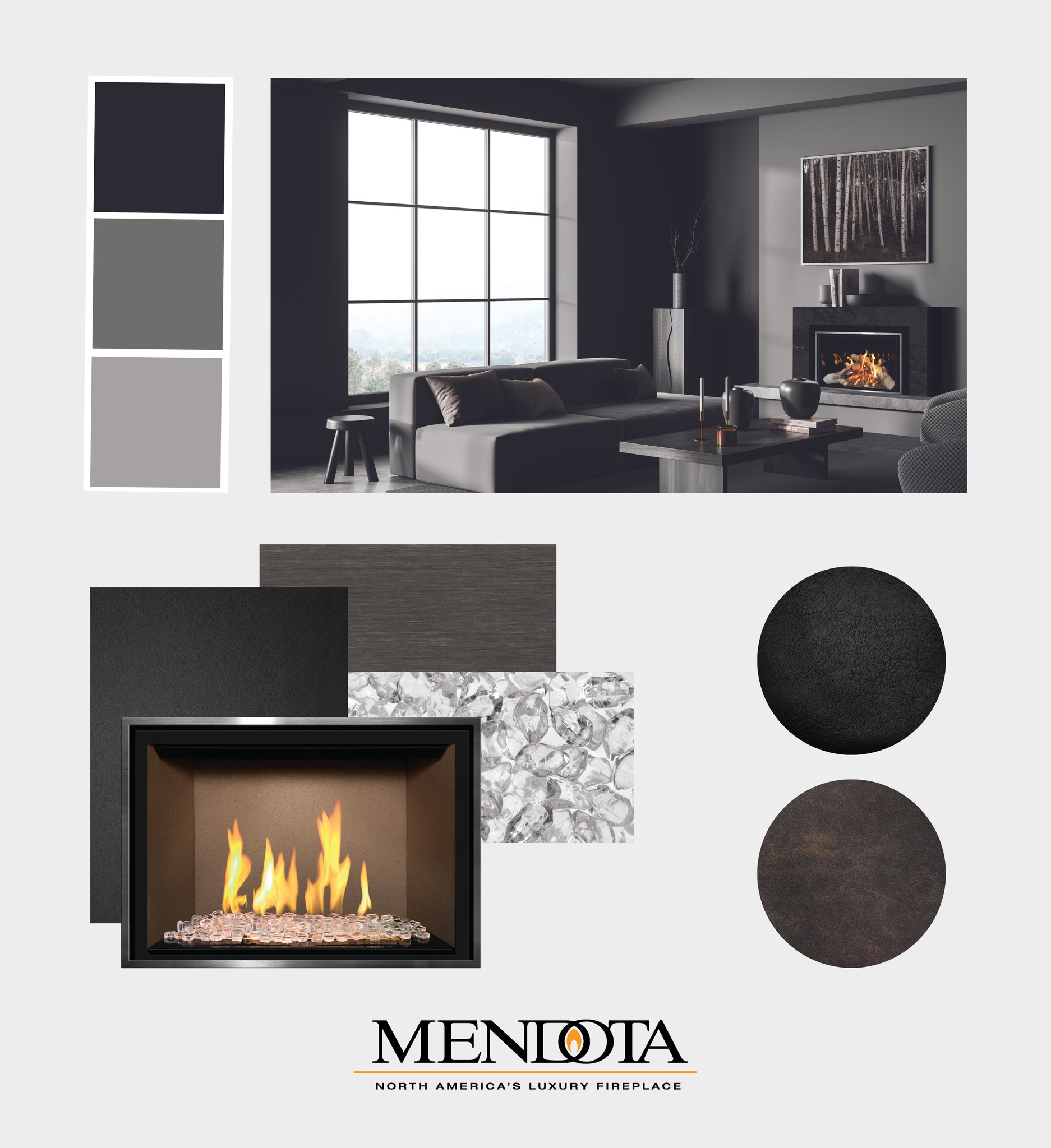 Our bold styles... - Mendota Hearth Gas Fireplaces & Inserts