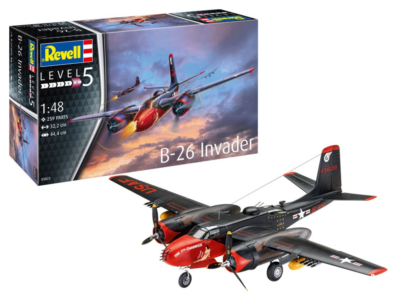2024 build of 1/48 Monogram B-26C Invader model