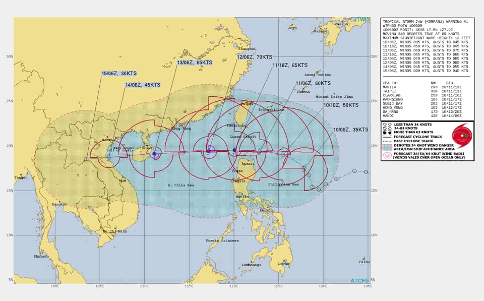 ♦️ TROPICAL STORM KOMPASU... - Tropical Cyclones Worldwide | Facebook