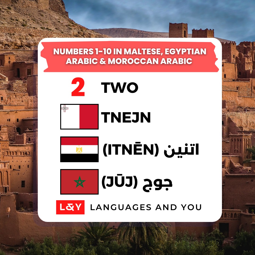 🔴 Numbers 1-10 in Maltese 🇲🇹, Egyptian... - Languages and You