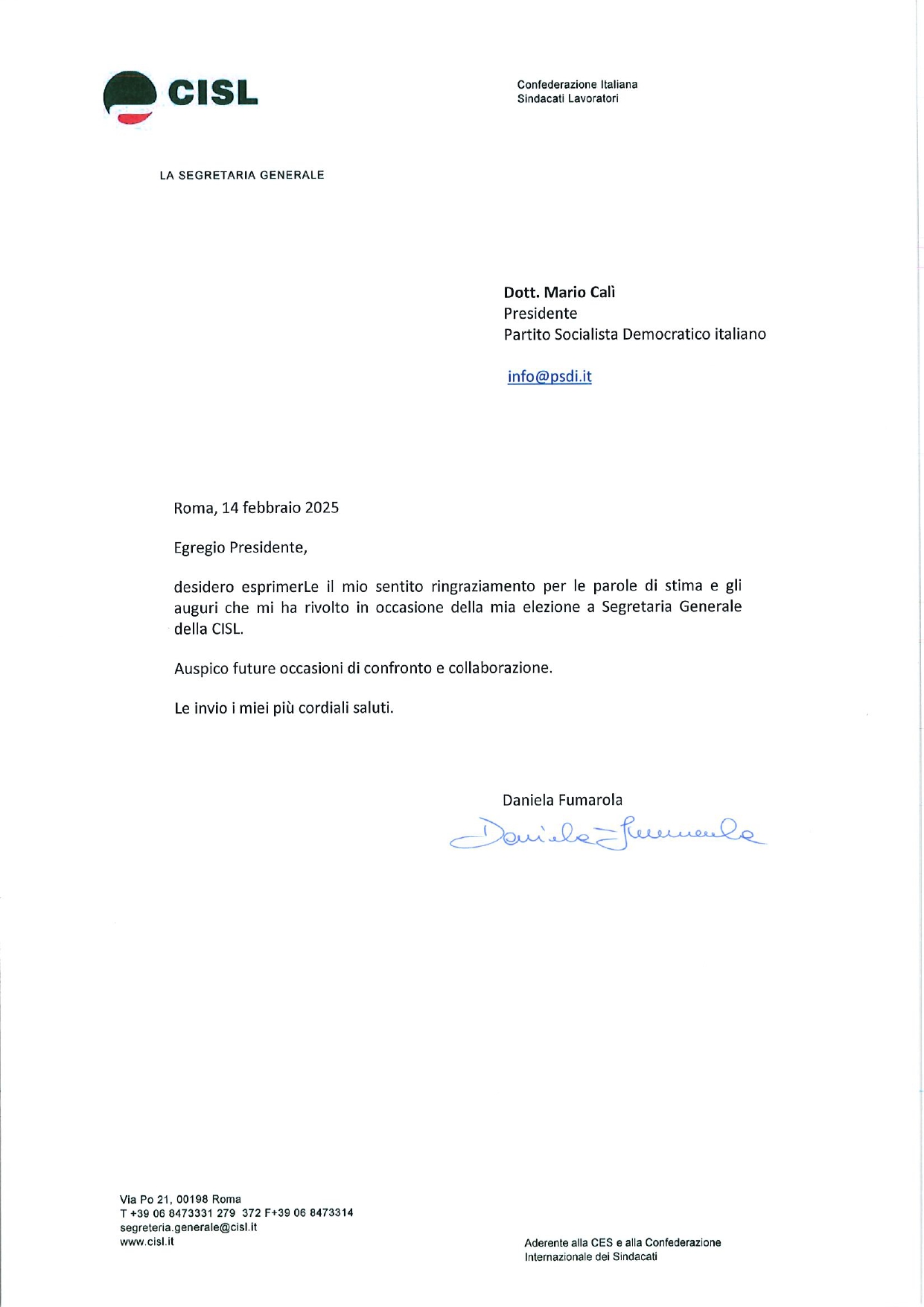 PSDI - Partito Socialista Democratico Italiano | Rome