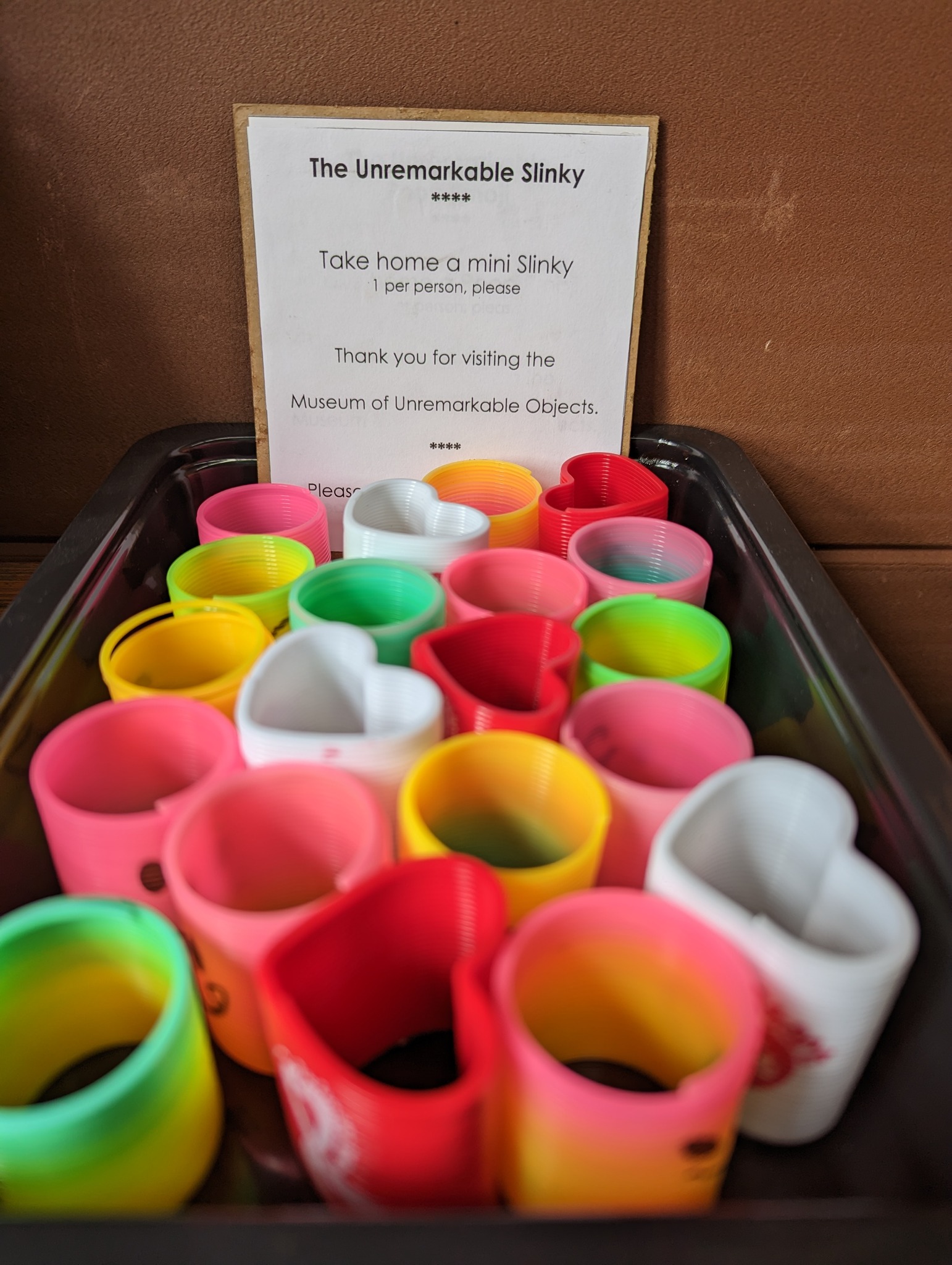 Museum of Unremarkable Objects - The new Unremarkable Slinky Exhibit is ...