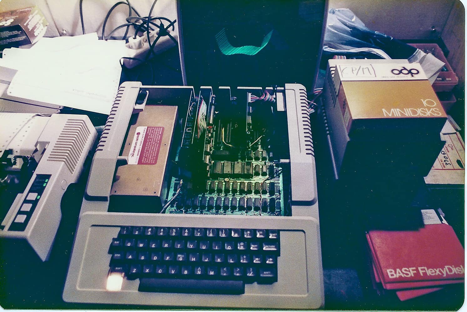 Back in my early computing days. 1983 using an Apple II.