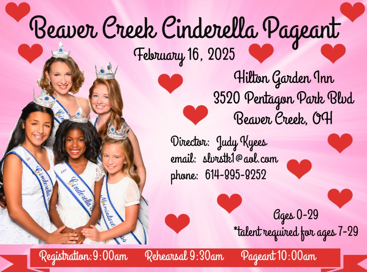 Ohio Cinderella Pageants - NOTICE The Fairborn Preliminary on February ...