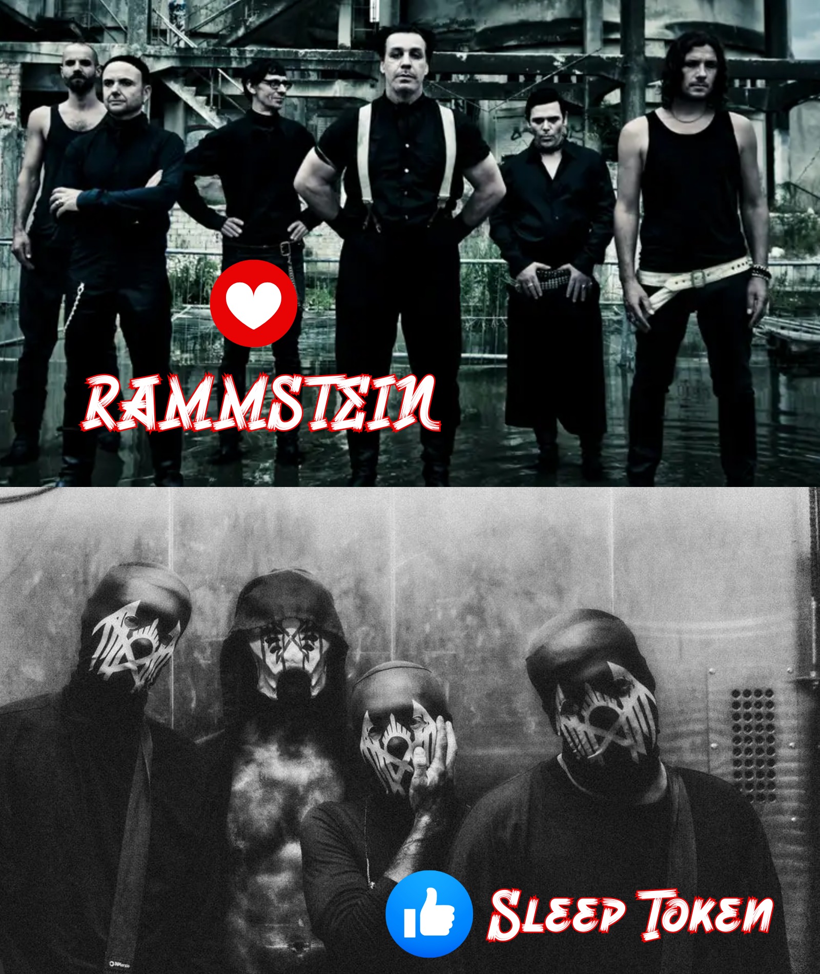 Dieeeraw - ️Rammmstein V/s 👍 Sleep Token ️ Rammstein – The Industrial ...