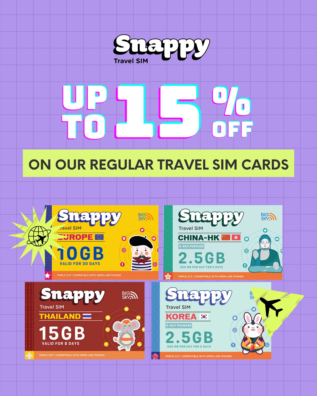 Snappy Travel SIM | Makati