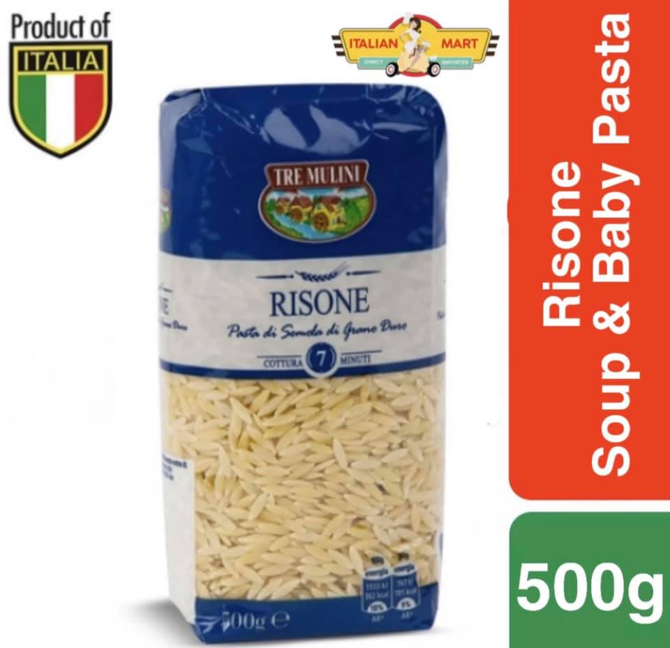 Italian - Pasta Risone Baby & Soup Pasta Tre Mulini 500g Made in Italy ...